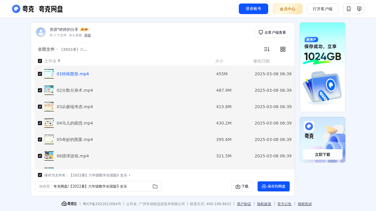 搜教育-学而思网课【2022暑】六年级数学全国版S史乐-小学学习资料